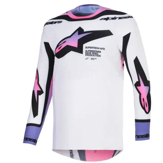 Jersey Alpinestar Supertech Afd Vista Blanca Rosa