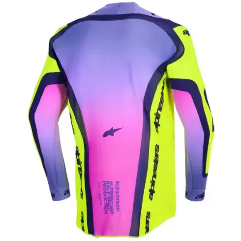 Jersey Alpinestar Supertech Vista Amarillo Fluor Morado