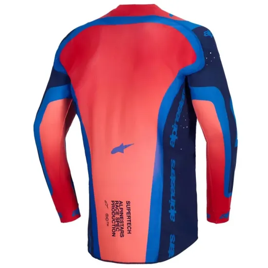 Jersey Alpinestar Supertech Vista Azul Roja