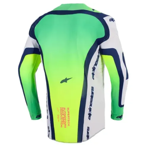 Jersey Alpinestar Supertech Vista Verde Blanca