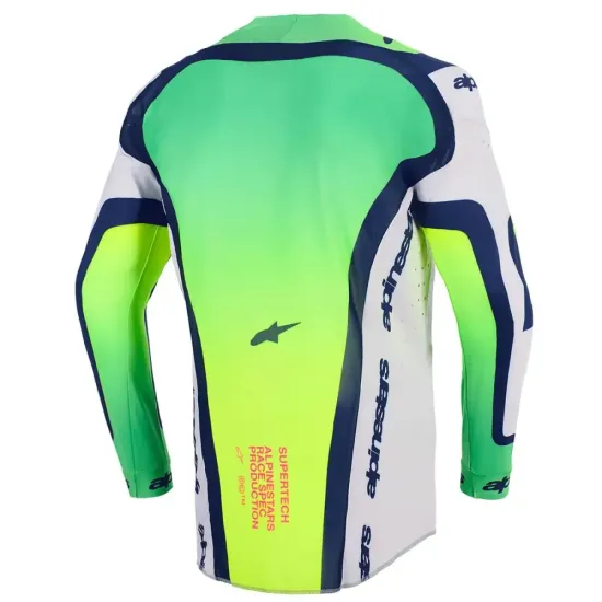 Jersey Alpinestar Supertech Vista Verde Blanca