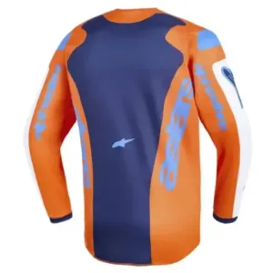 Jersey Alpinestar Junior Fluid Naranja Azul 2