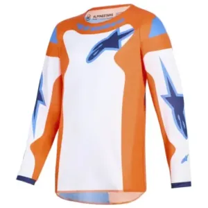 Jersey Alpinestar Junior Fluid Naranja Azul
