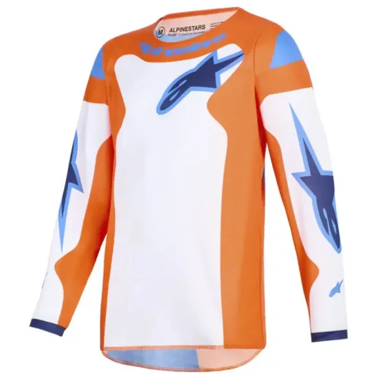 Jersey Alpinestar Junior Fluid Naranja Azul