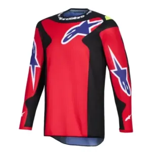 Jersey Alpinestar Fluid Grid Rojo y Morado