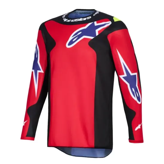Jersey Alpinestar Fluid Grid Rojo y Morado