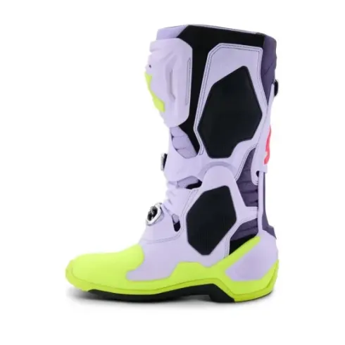 Botas Alpinestars tech 10 SUPERVENTED Morada, Amarilla, Negra
