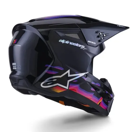 Casco Alpinestar S-M3 Force Negro Morado