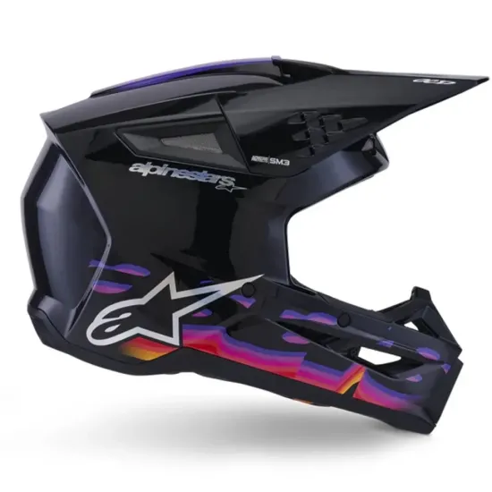 Casco Alpinestar S-M3 Force Negro Morado