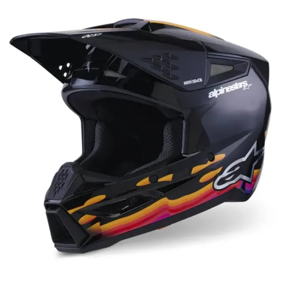 Casco Alpinestar S-M3 Force Negro Morado