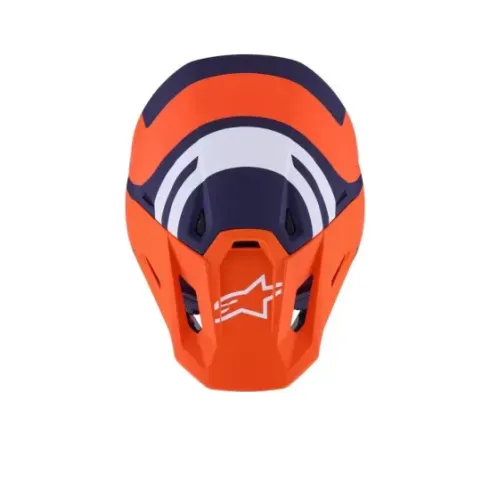 Casco Alpinestars Sm7 Core - Naranja/Azul/Mate