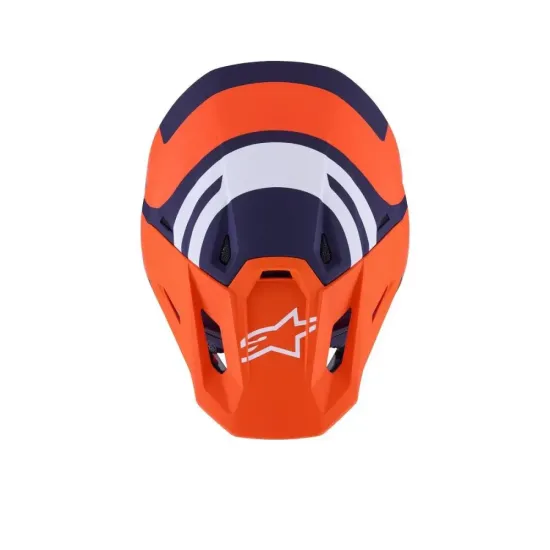 Casco Alpinestars Sm7 Core - Naranja/Azul/Mate