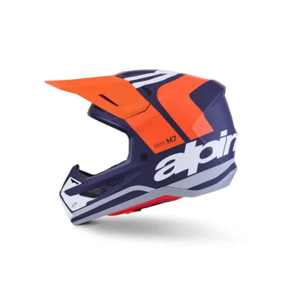 Casco Alpinestars Sm7 Core - Naranja/Azul/Mate