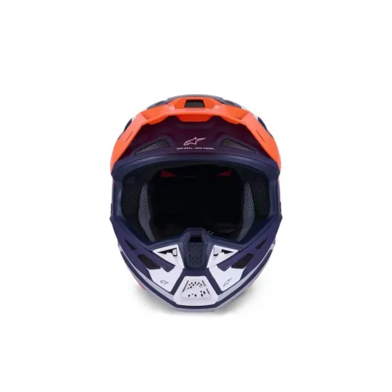 Casco Alpinestars Sm7 Core - Naranja/Azul/Mate