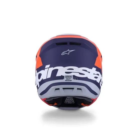 Casco Alpinestars Sm7 Core - Naranja/Azul/Mate