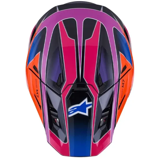 Casco Alpinestar S-M7 Fuse Ece 06 Azul morado