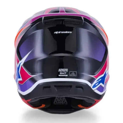 Casco Alpinestar S-M7 Fuse Ece 06 Azul morado