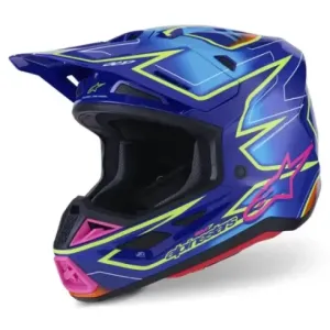 Casco Alpinestar S-M7 Helmet Ece06 Azul Amarillo
