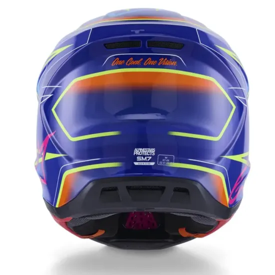 Casco Alpinestar S-M7 Helmet Ece06 Azul Amarillo
