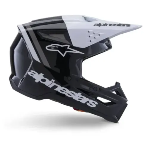 Casco Alpinestar S-M3 Radium Negro Blanco