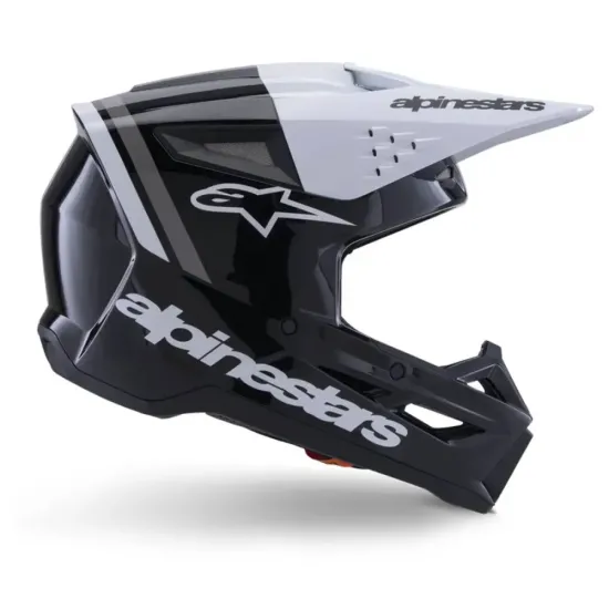 Casco Alpinestar S-M3 Radium Negro Blanco