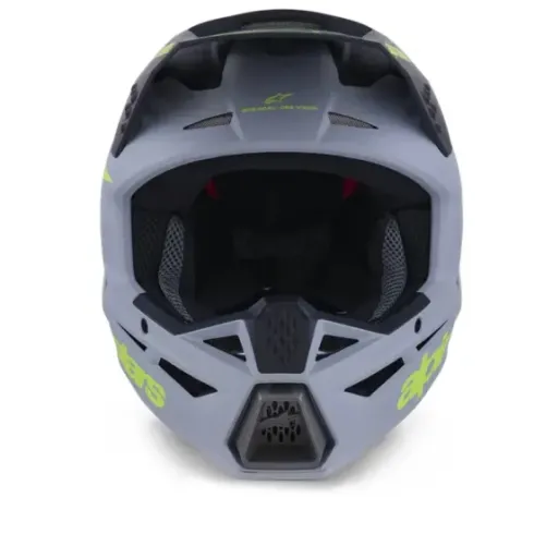 Casco Alpinestar S-M3 Radium Gris Amarillo Fluor
