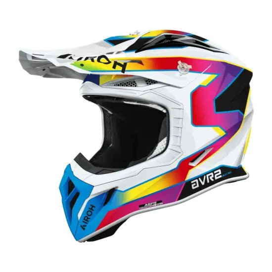 Airoh Aviator Ace 2 Sunrise Brillo – Casco Off-Road de Fibra de Carbono ECE 22.06