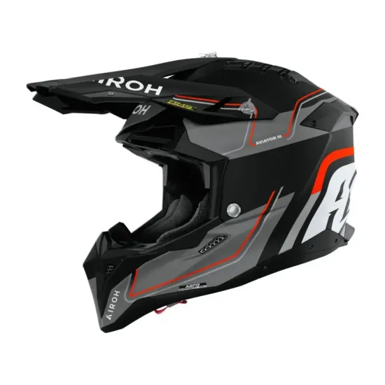 Casco Airoh Aviator 3 Leader Naranja