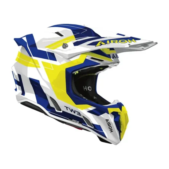Casco Airoh Dynasty Azul y Amarillo