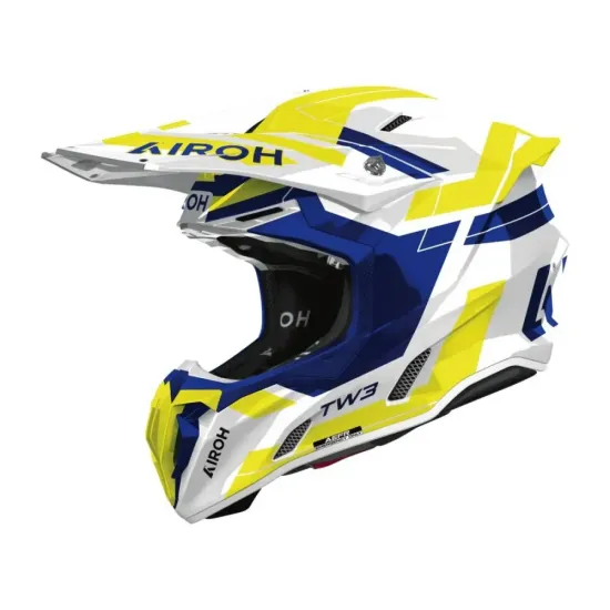Casco Airoh Dynasty Azul y Amarillo