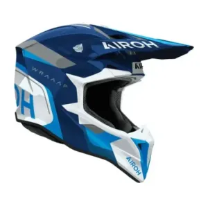 Casco Airoh Wraap Conquer Azul 2