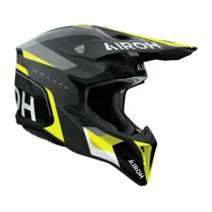 Casco Airoh Wraaap Conquer Amarillo Mate 2