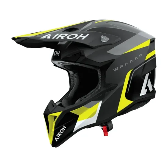 Casco Airoh Wraaap Conquer Amarillo Mate