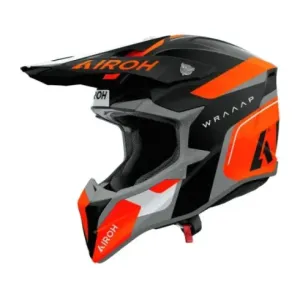 Casco Airoh Wraaap Conquer Naranja Mate