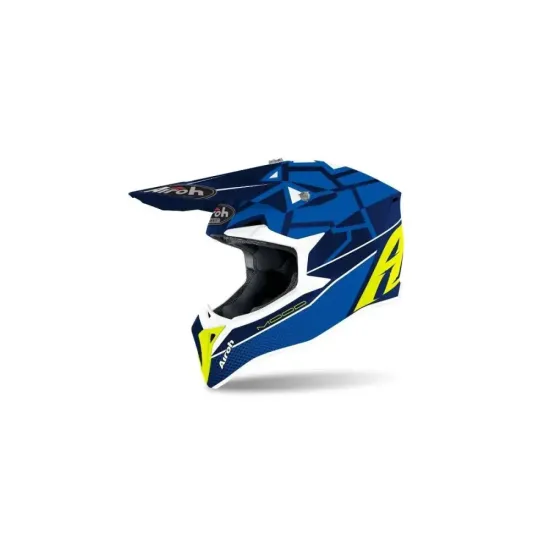 Casco Airoh Wraap Mood Azul Brillo  talla S