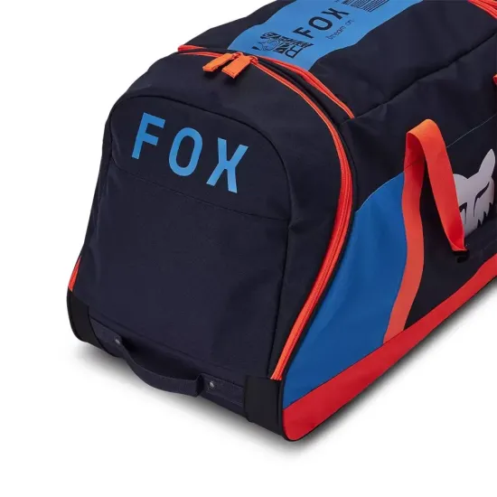 FOX Shuttle 180 Race Spec Roller Azul Verdadero – Bolsa con Ruedas para Equipo de Motocross