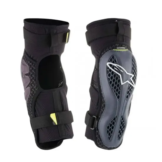 Nuevo - Rodilleras Alpinestars Sequence Negro Antracita Amarillo Fluor
