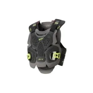 Nuevo - PETO ALPINESTARS A4 MAX COLOR NEGRO ANTRACITA AMARILLO FLUOR