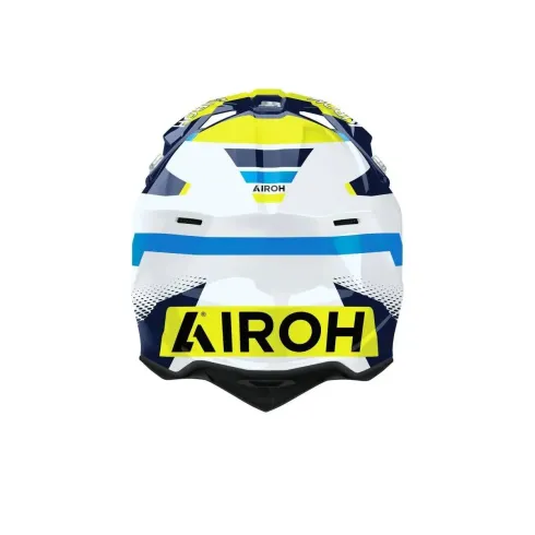 Airoh Wraaap Vision Amarillo/Azul – Casco Off-Road con Triple Calota TRH