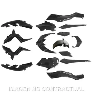 KIT PLASTICOS HERT YAMAHA X-MAX 125-300 15 PZAS NEGRO BRILLO