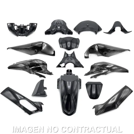 KIT PLASTICOS HERT HONDA PCX 125 NEGRO BRILLO