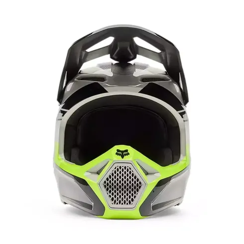 FOX V1 Junior Collect Gris/Negro/Amarillo – Casco Juvenil Versátil para Off-Road