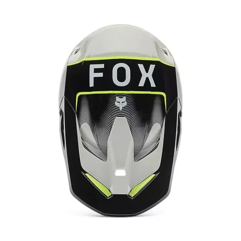 FOX V1 Junior Collect Gris/Negro/Amarillo – Casco Juvenil Versátil para Off-Road