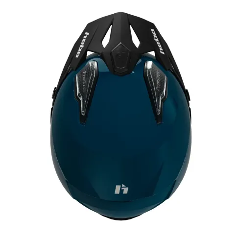 Hebo Zone 5 Duo Azul – Casco Trial ABS con Ventilación y Pantalla Solar