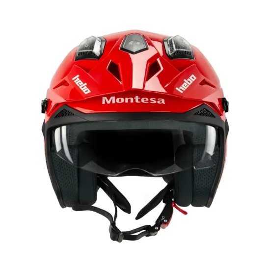 Hebo Zone 5 Montesa Classic – Casco Trial Retro con Pantalla Solar y ECE 22-06