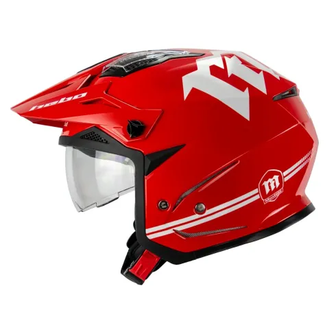 Hebo Zone 5 Montesa Classic – Casco Trial Retro con Pantalla Solar y ECE 22-06