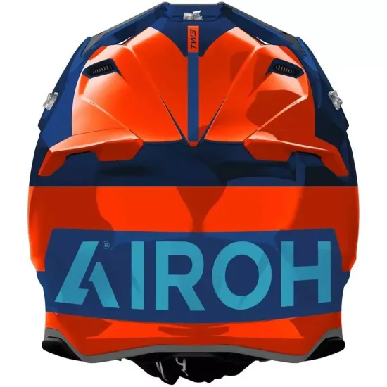 Airoh Twist 3 Fancy Naranja/Azul – Casco Off-Road con Doble Calota y ECE 22-06