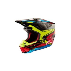 Nuevo - Casco Alpinestar S M5 Action 2 Helment Ece 22 06 Color Negro Amarillo FLuor Rojo Brillo