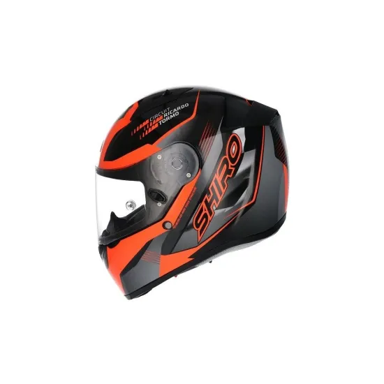Casco Shiro Junior sh-336 cuna de campeones naranja fluor