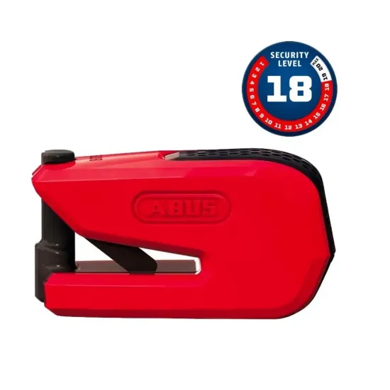 BLOQUEO DISCO FRENO ABUS CON ALARMA 8078 DETECTO B/SB SMARTX 2.0 ROJO